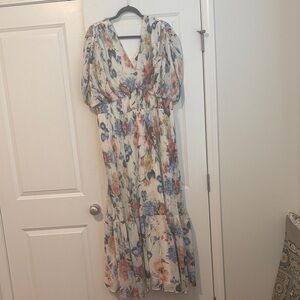 Express Multicolor Floral Maxi Dress